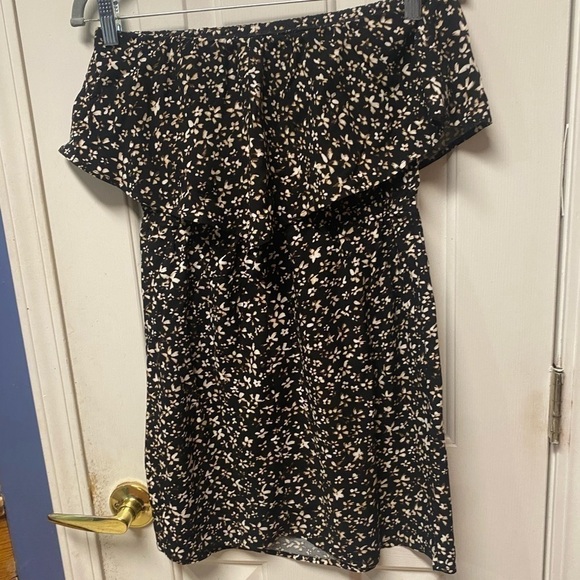 Express women floral off the shoulder fit flare mini summer dress - Picture 4 of 10